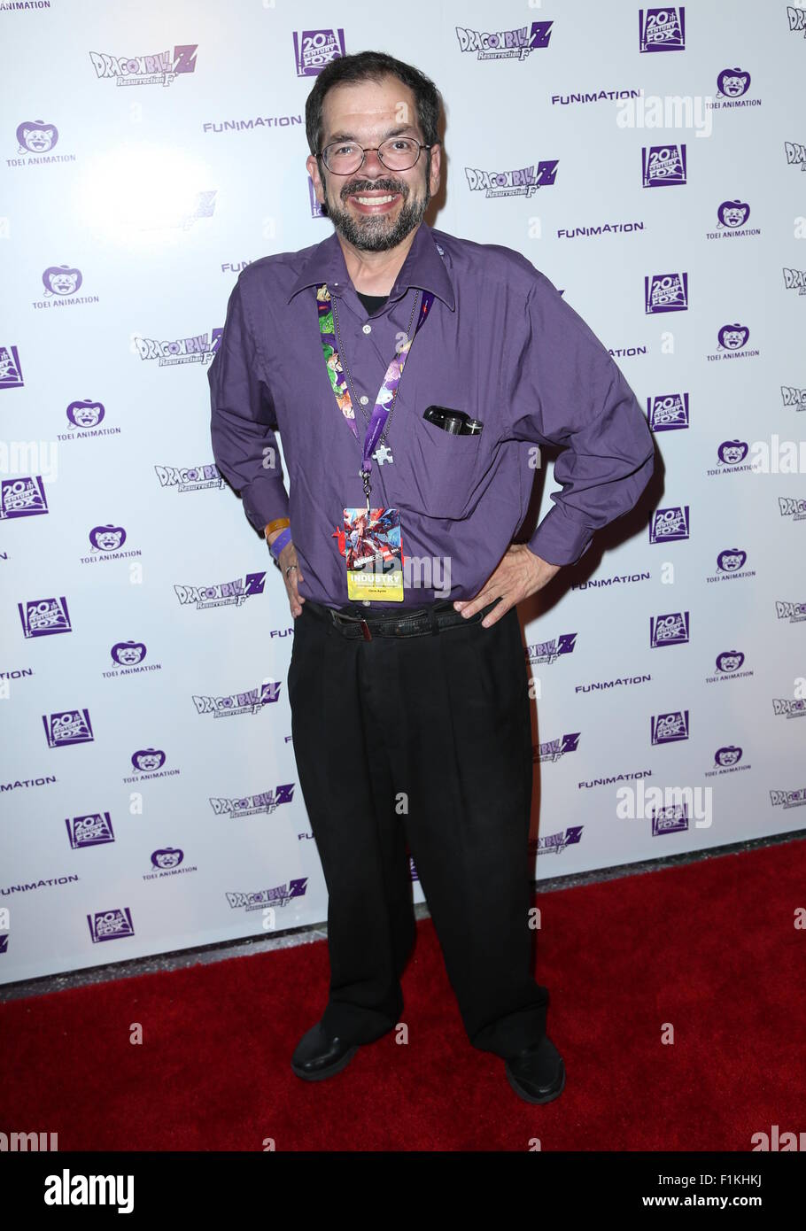 Dragon Ball Z: Resurrection 'F' held at Regal Cinemas LA LIVE 14 - Arrivals  Featuring: Christopher Ayres Where: Los Angeles, California, United States When: 02 Jul 2015 Stock Photo