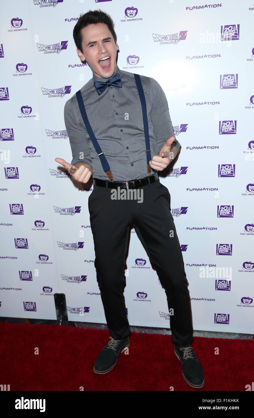 Dragon Ball Z: Resurrection 'F' held at Regal Cinemas LA LIVE 14 - Arrivals  Featuring: Monty Geer Where: Los Angeles, California, United States When: 02 Jul 2015 Stock Photo