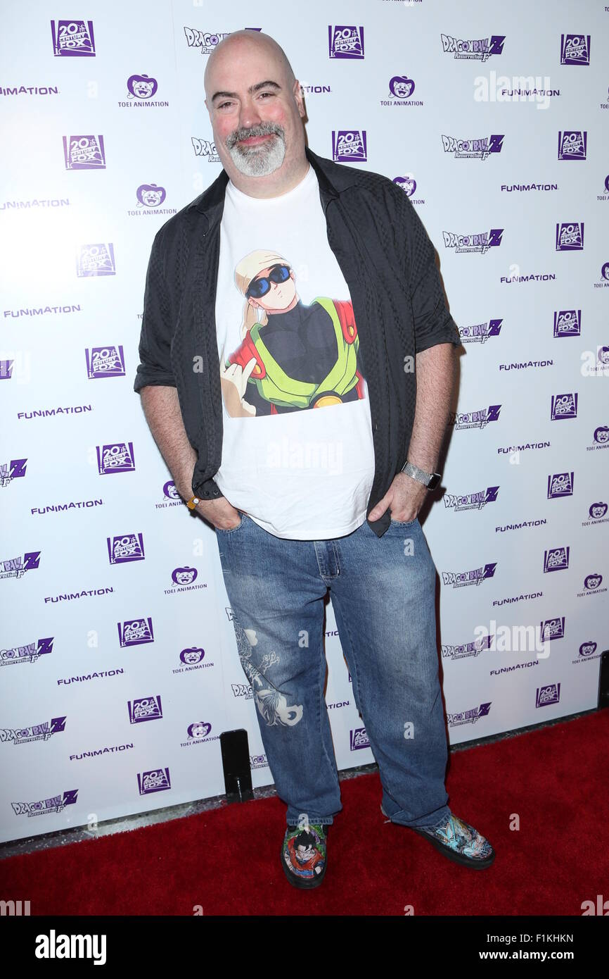Dragon Ball Z: Resurrection 'F' held at Regal Cinemas LA LIVE 14 - Arrivals  Featuring: Kyle Hebert Where: Los Angeles, California, United States When: 02 Jul 2015 Stock Photo