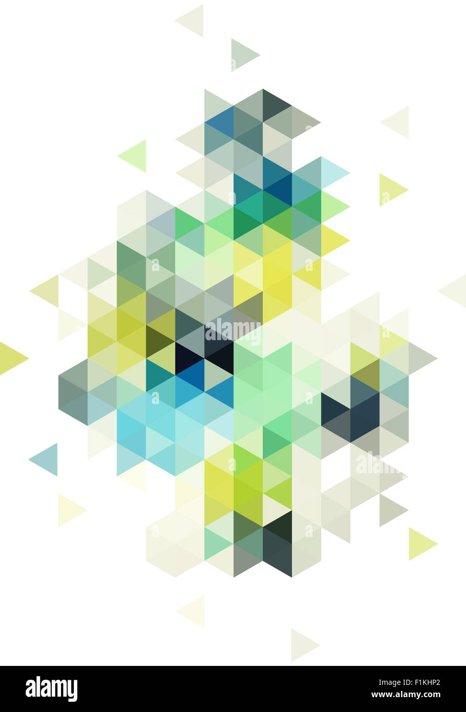 abstract low poly vector background, triangle pattern Stock Photo