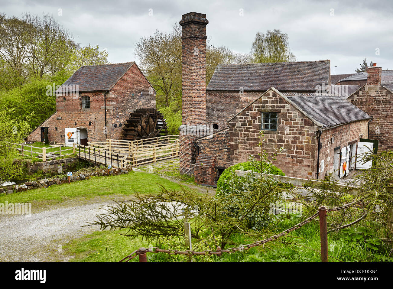 Flint Mill the Caldon Canal Stock Photo Alamy