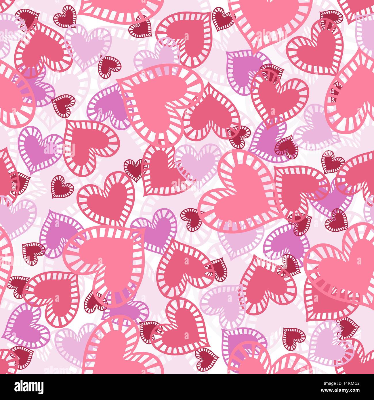 Seamless hearts pattern Stock Vector Image & Art - Alamy