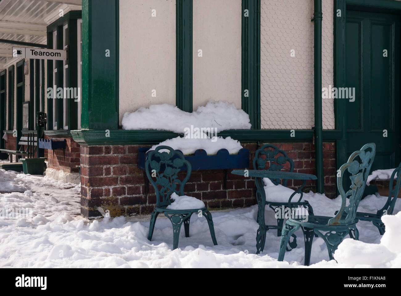Rannoch Station Tea Room In Winter Rannoch Moor Perth And