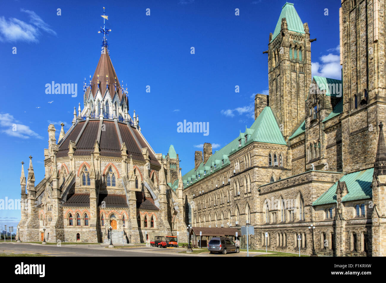 Portion of the Center block of the Parliament Buildings, Ottawa Stock Photo Alamy