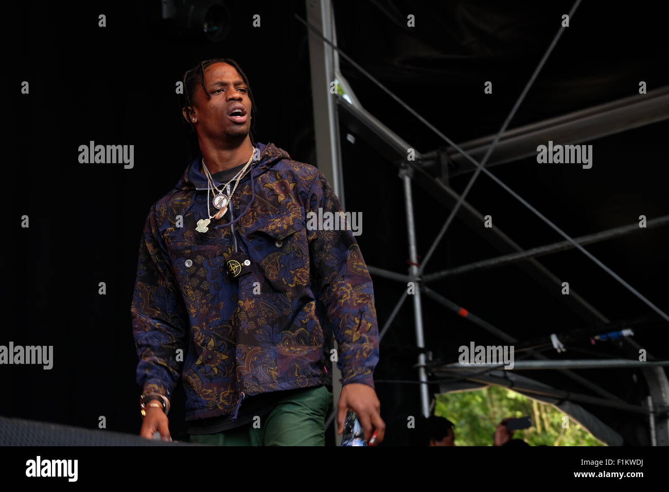 Wireless Festival 2015 - Week 2 - Day 1 - Performances Featuring: Travis  Scott Where: London, United Kingdom When: 03 Jul 2015 Stock Photo - Alamy