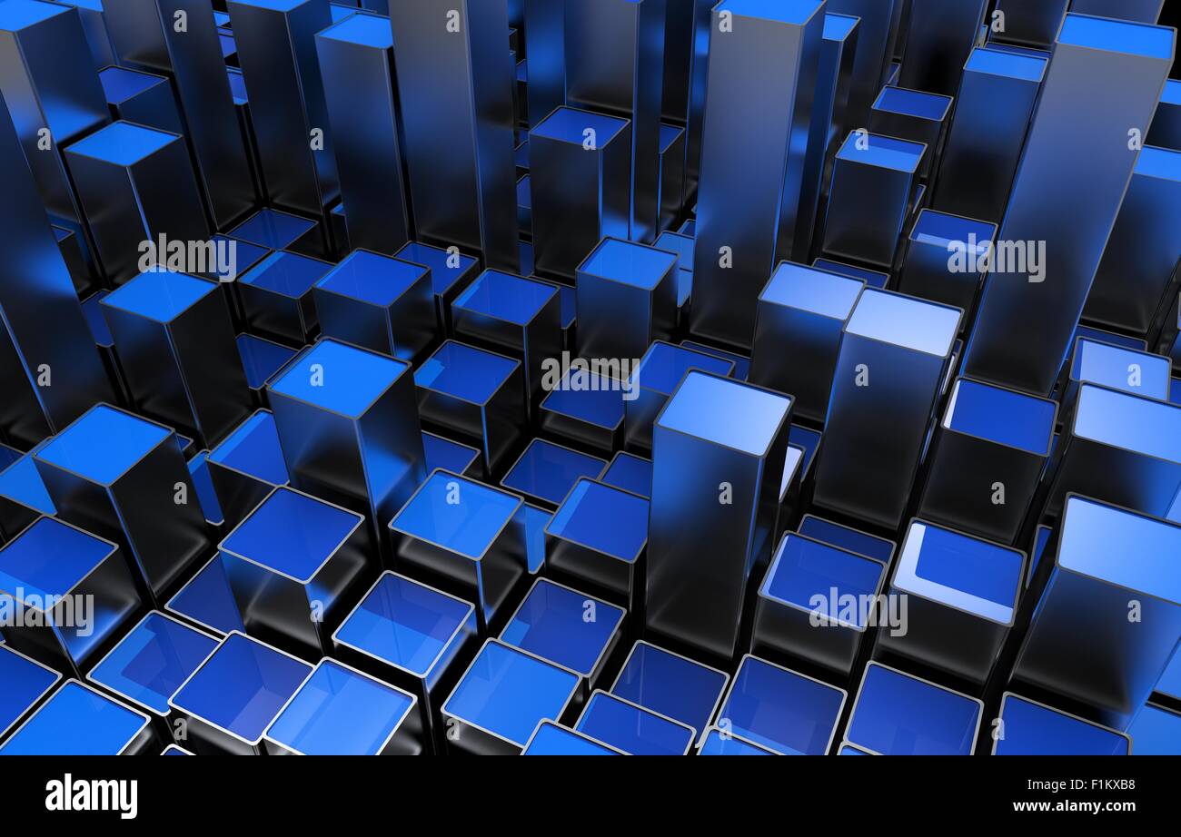 Abstract 3d shiny cubes illustration hi-res stock photography and images -  Page 11 - Alamy