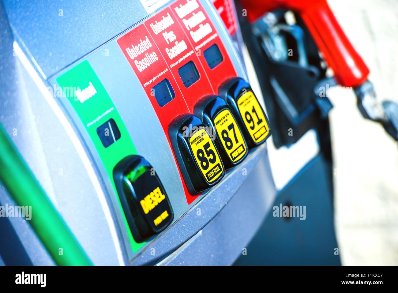 Gas Station Pump. Gasoline and Diesel Pump. Fuel Distributor Fuel