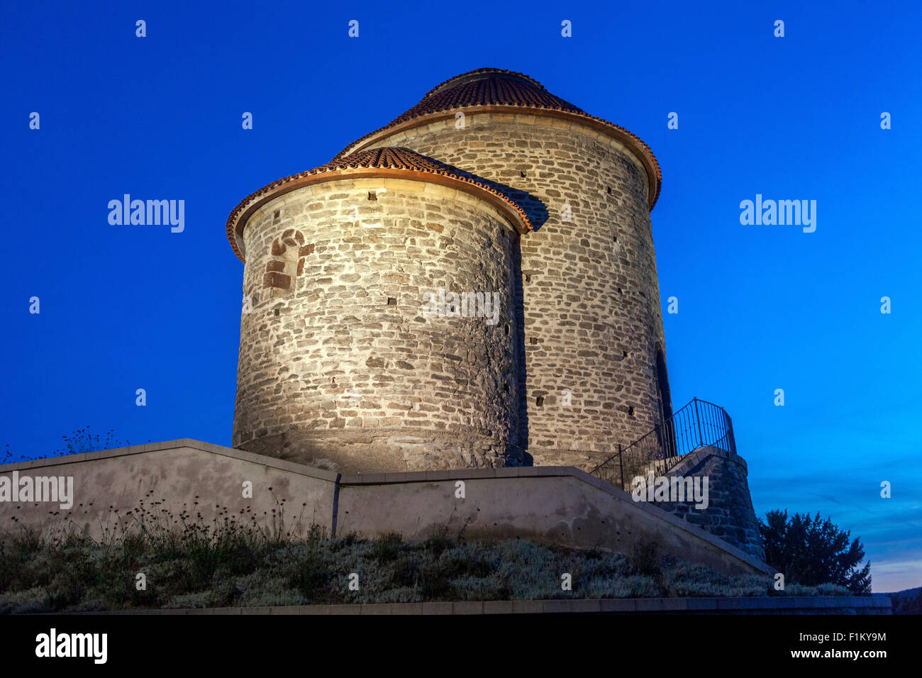 Romanesque Rotunda of Our Lady and St. Catherine, Znojmo, South Moravia, Czech Republic, Europe Stock Photo