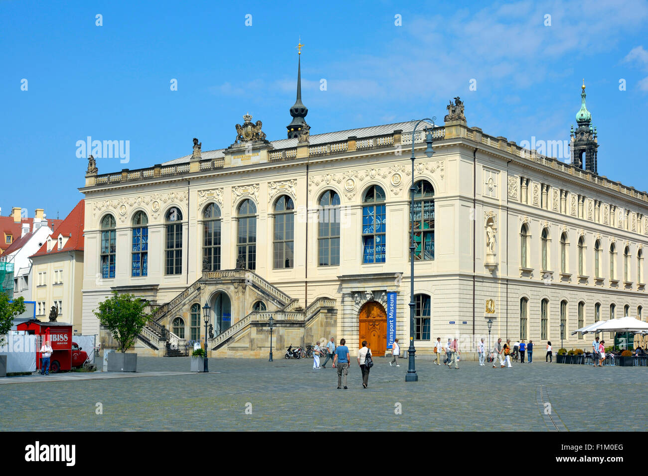 Johanneum at the Neumarkt of Dresden in Germany. Stock Photo