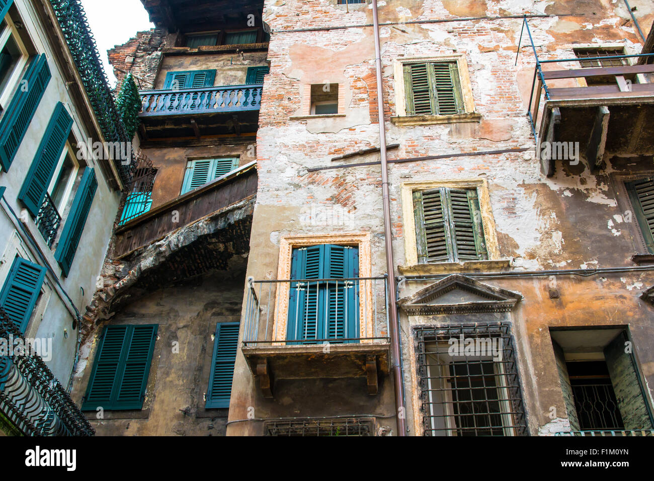 old houses in the center of Verona, Italy Stock Photo - Alamy