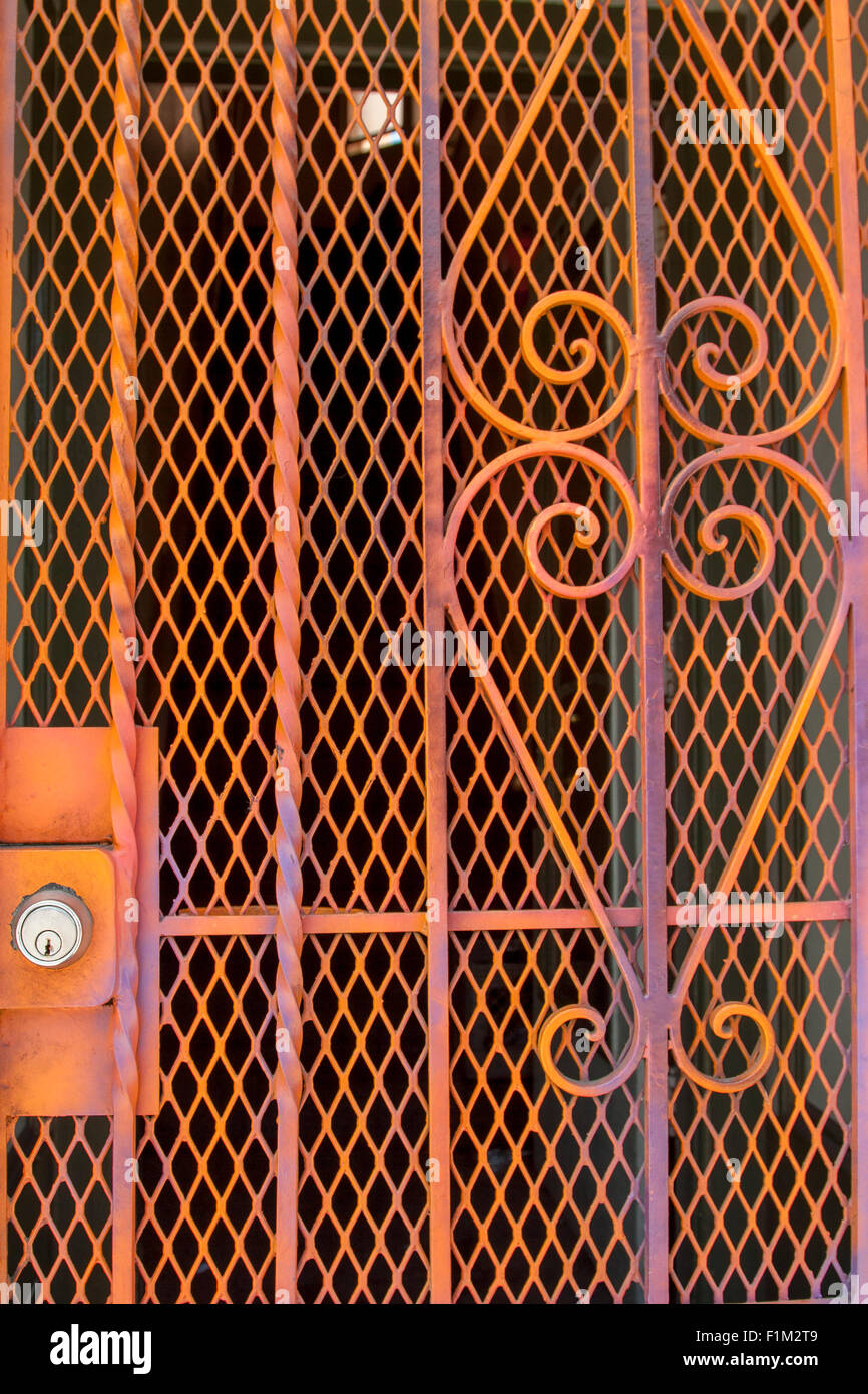 One of the most colorful things in The Mission neighborhood are the gates that protect homes and businesses. Stock Photo