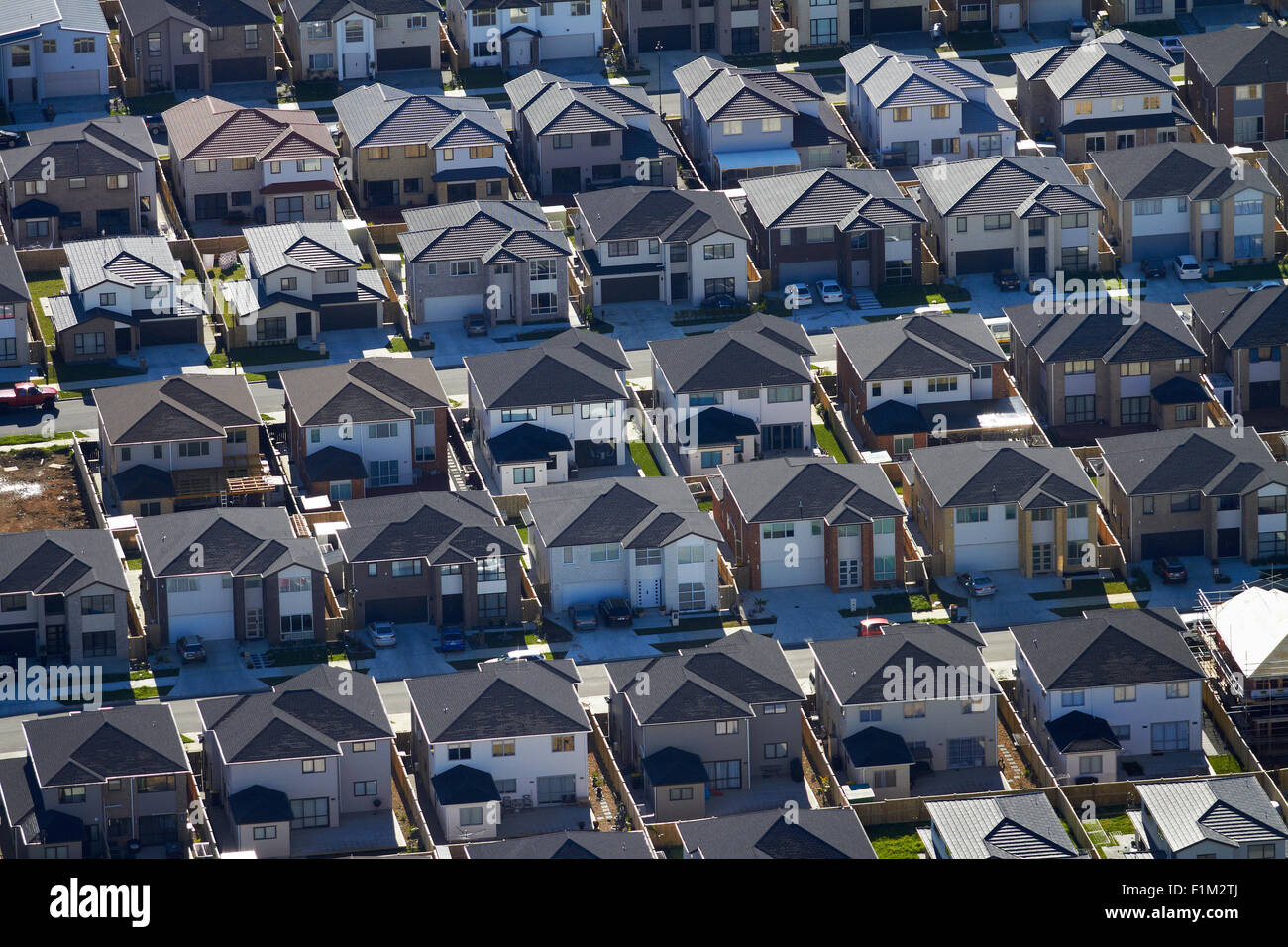 New housing development, Flat Bush, Auckland, North Island, New Zealand