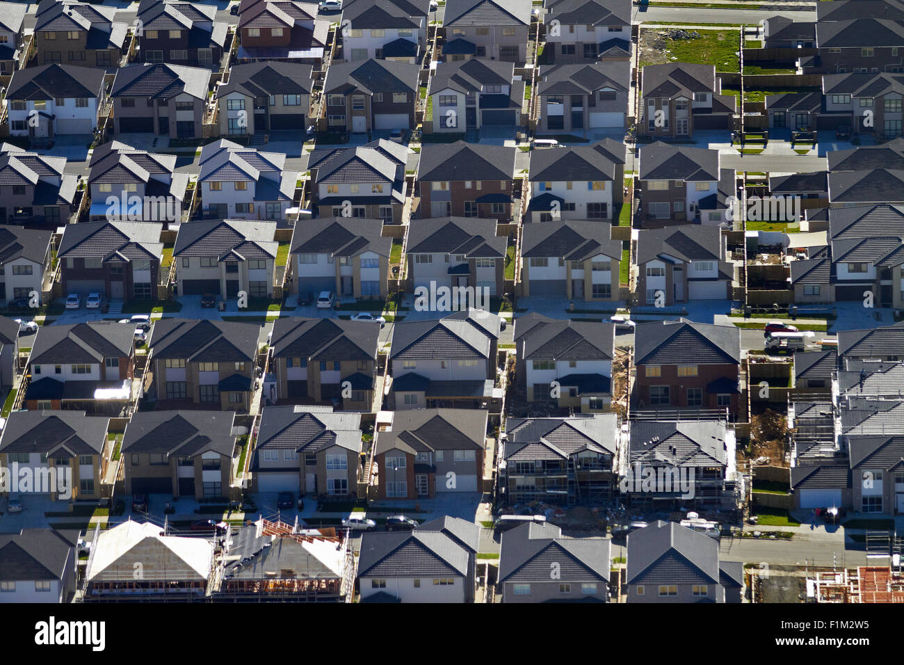 New housing development, Flat Bush, Auckland, North Island, New Zealand