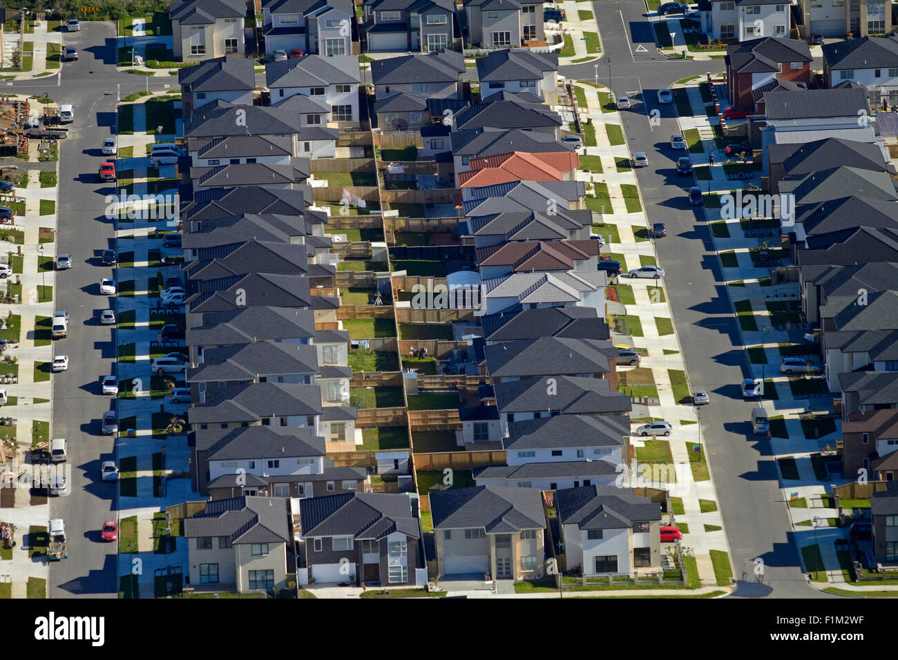 New housing development, Flat Bush, Auckland, North Island, New Zealand