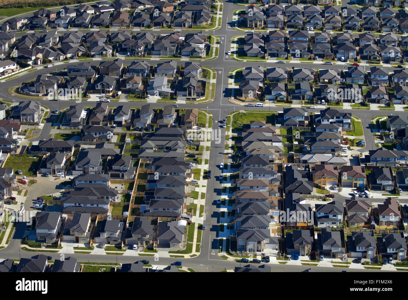 New housing development, Flat Bush, Auckland, North Island, New Zealand