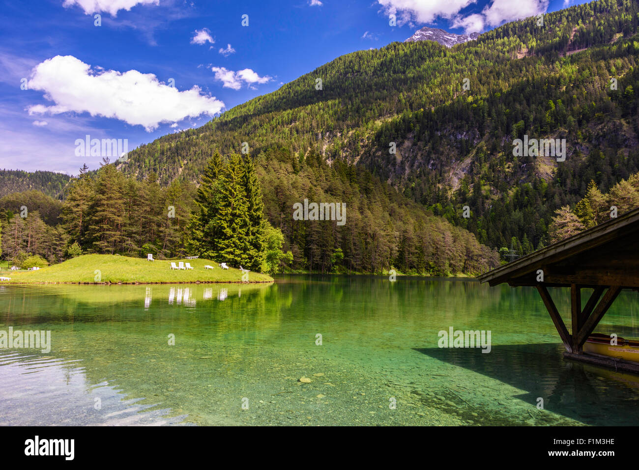 Fernsteinsee Views around Fernsteinsee, Austria Stock Photo - Alamy