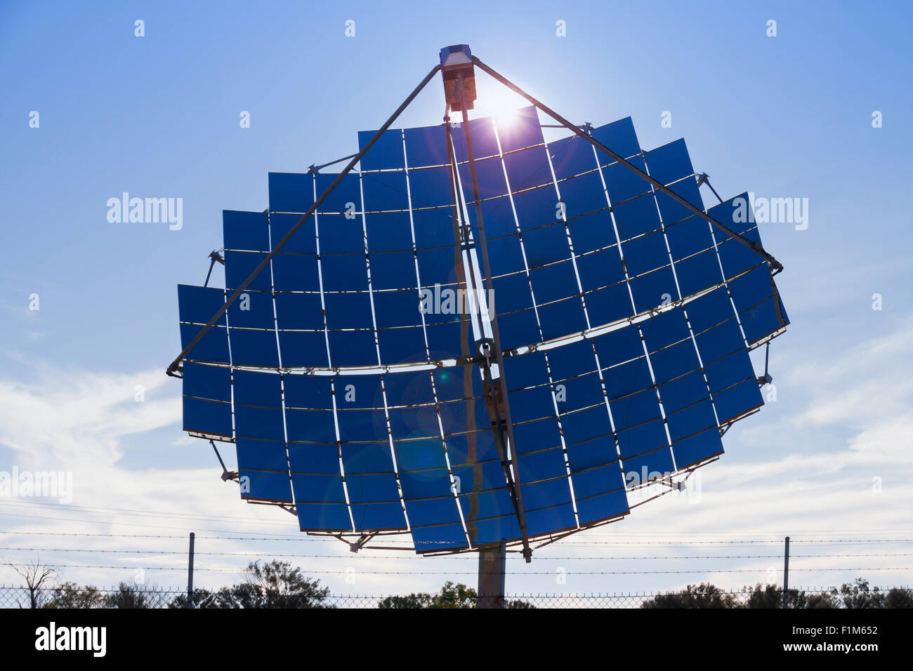 Solar power supply for Windorah, Central Queensland, Australia. Stock Photo