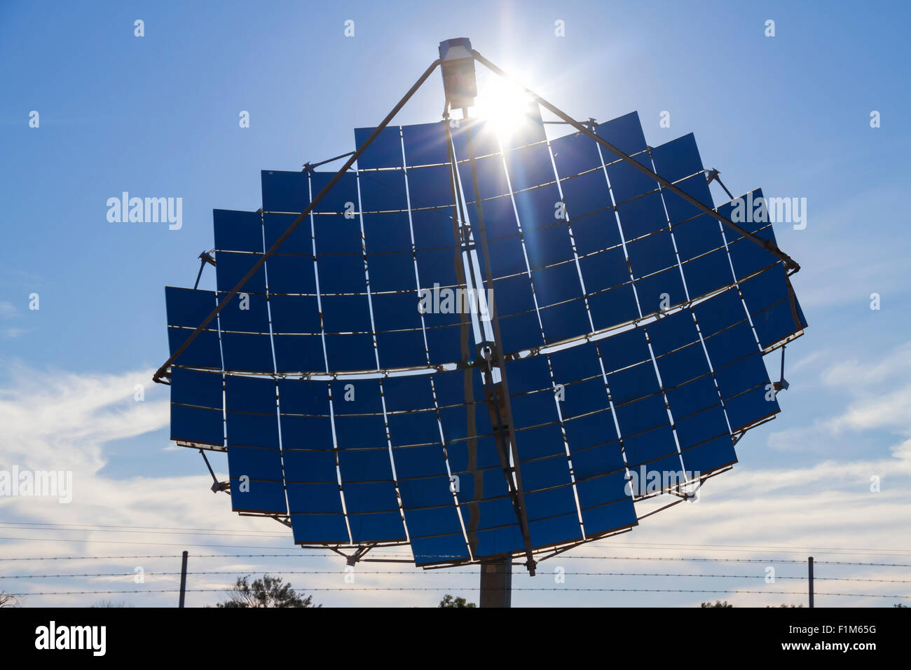 Solar power supply for Windorah, Central Queensland, Australia. Stock Photo