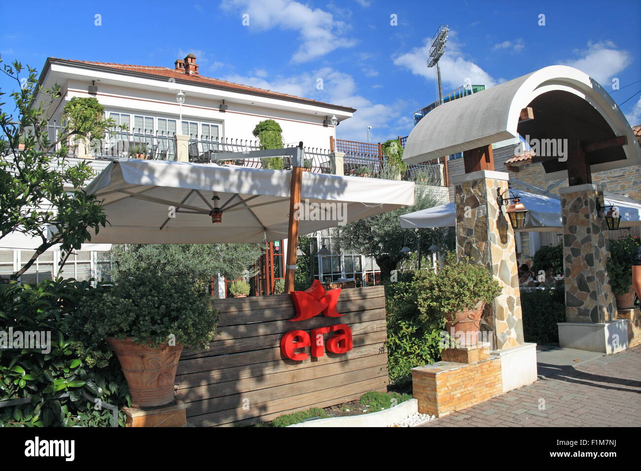 Era 2 Restaurant, Rruga Papa Gjon Pali II, Tirana, Albania, Balkans, Europe Stock Photo