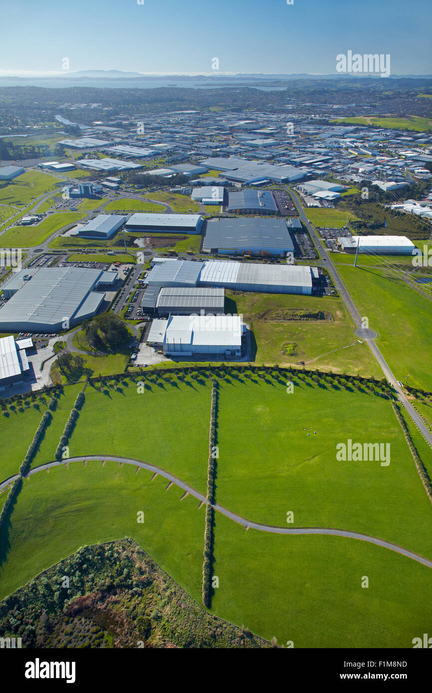 Highbrook Business Park, East Tamaki, Auckland, North Island, New Zealand aerial Stock Photo Highbrook Business Park, East Tamaki, Auckland, North Island, New Zealand aerial Stock Photo