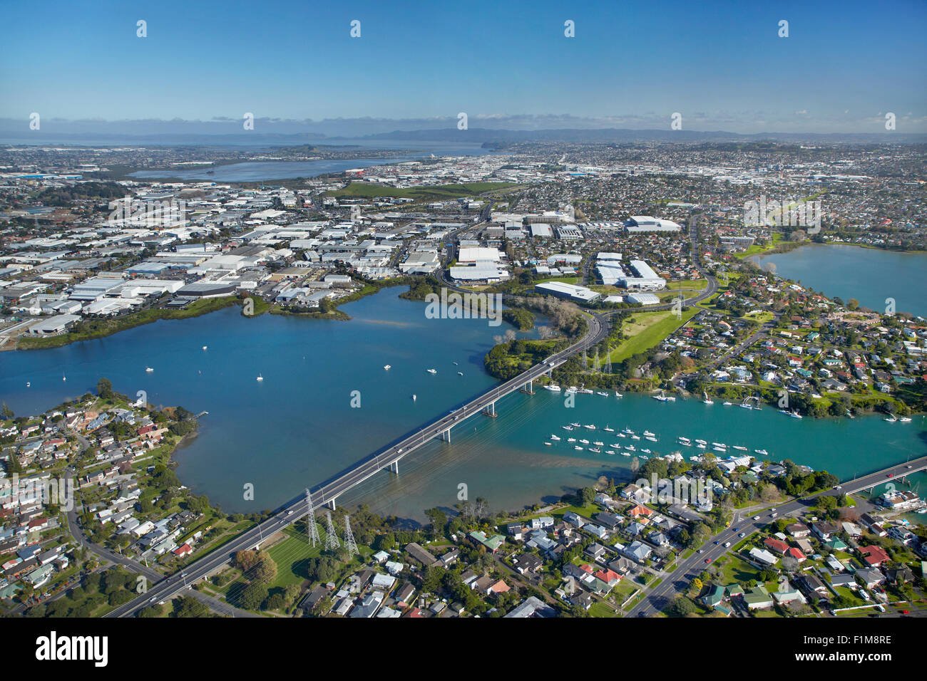 Mount Wellington, Pakuranga, Tamaki River, and