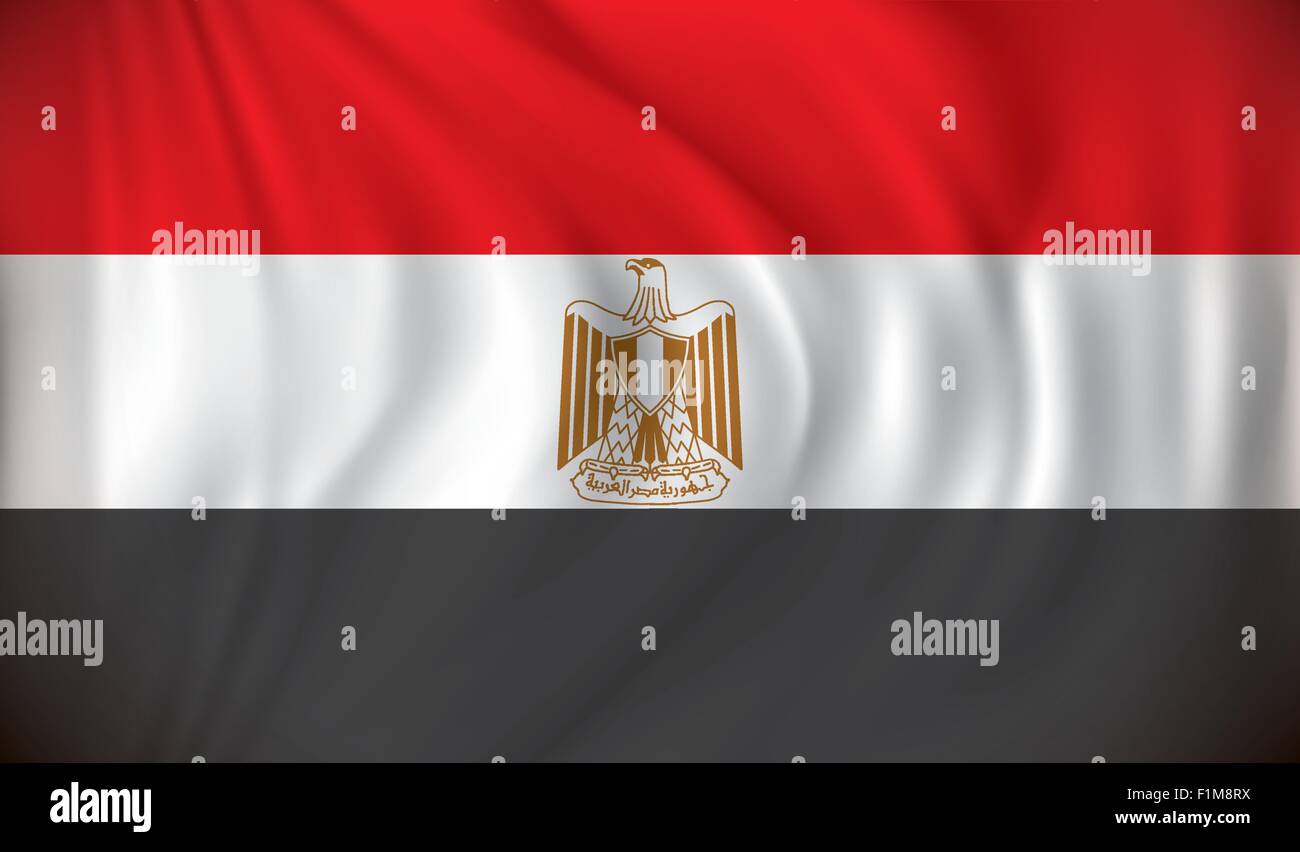 Flag Of Egypt Vector Illustration Stock Vector Image And Art Alamy 7351