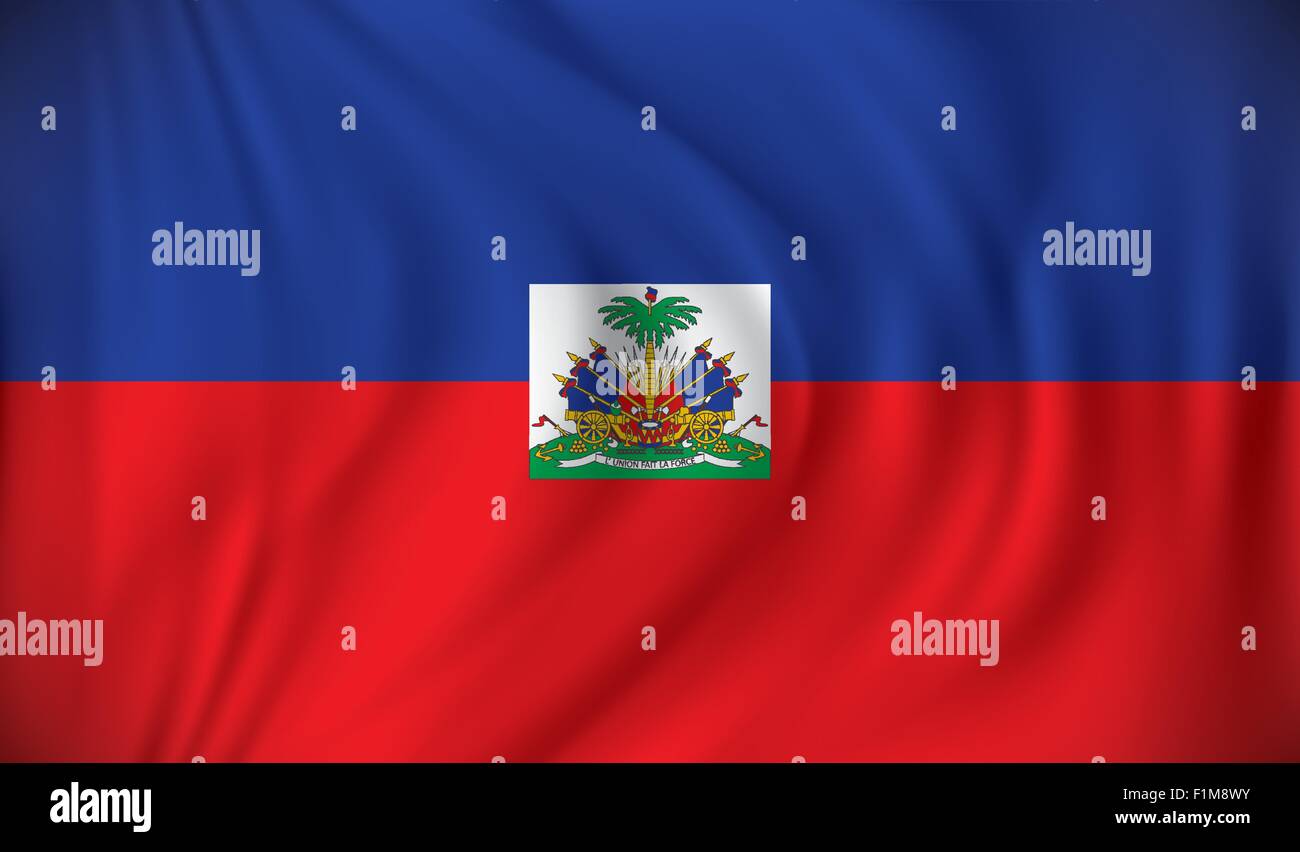 Flag of Haiti - vector illustration Stock Vector