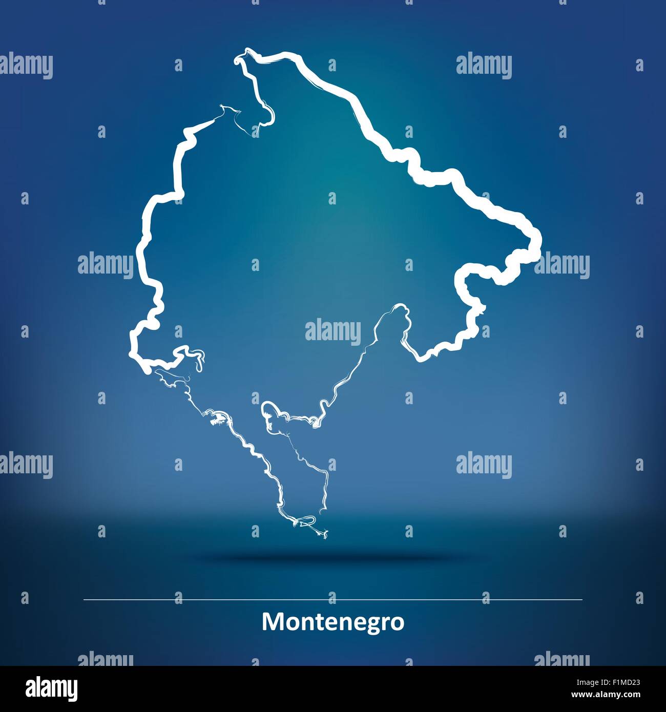 Map of montenegro Stock Vector Images - Alamy