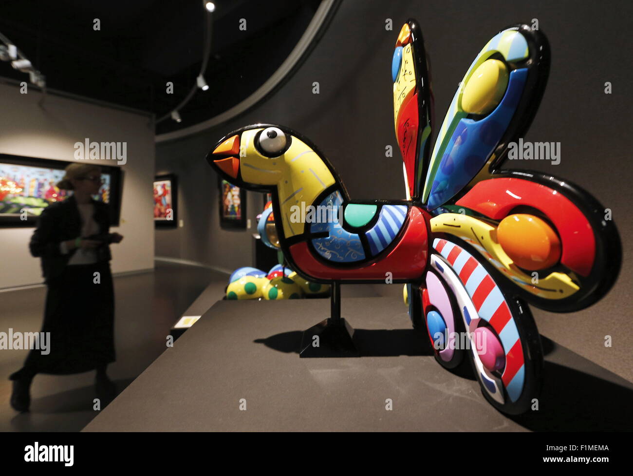 Artist Romero Britto Sculpture High Resolution Stock Photography and