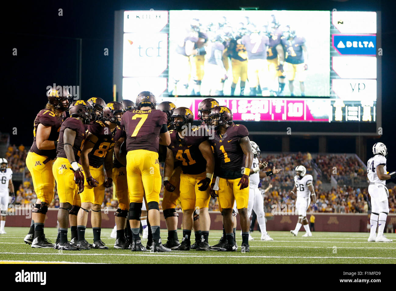 September 3, 2015 Minnesota Golden Gophers quarterback Mitch Leidner