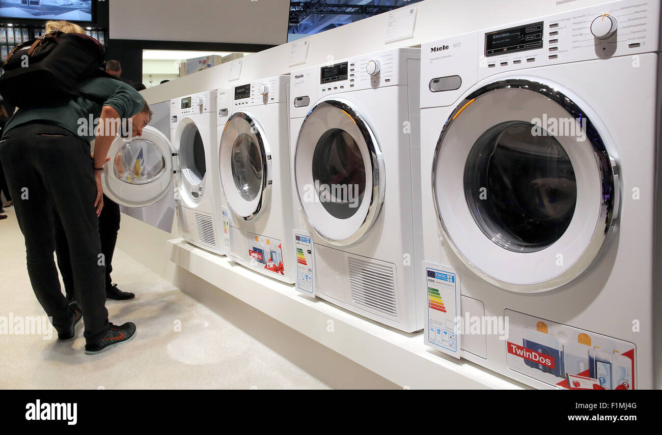 Berlin germany washing machines booth hires stock photography and