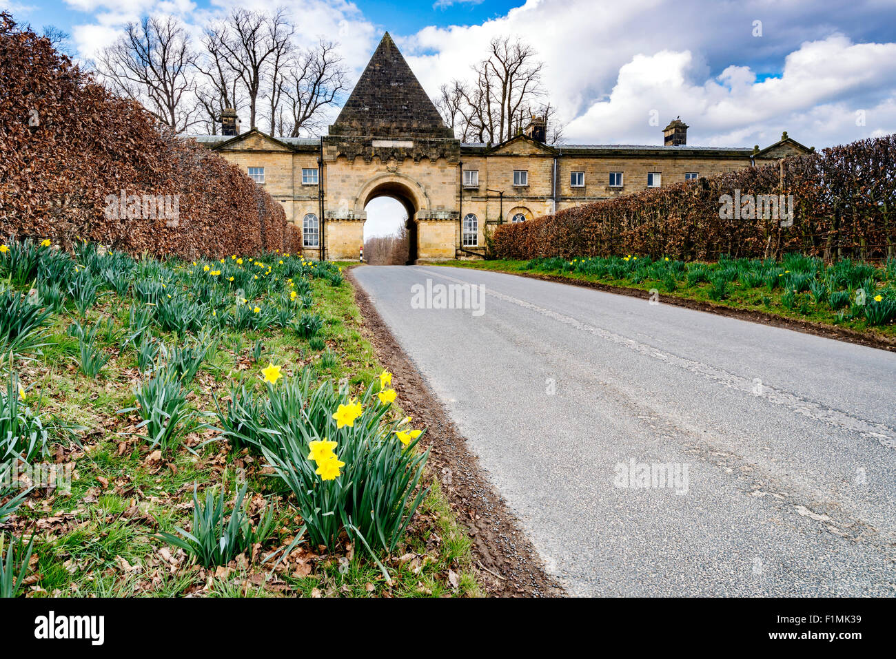 Yorkshire howardian hills castle hires stock photography and images