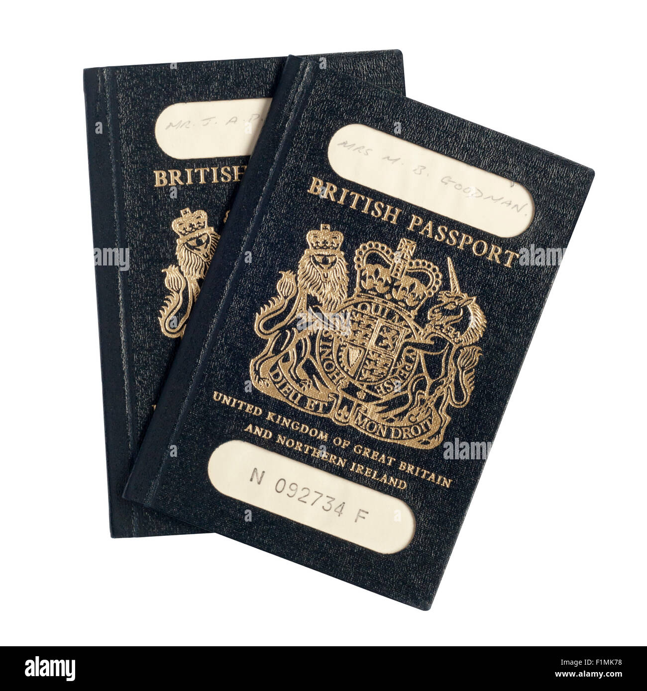 United Kingdom Of Great Britain And Northern Ireland Passport Cover High Resolution Stock
