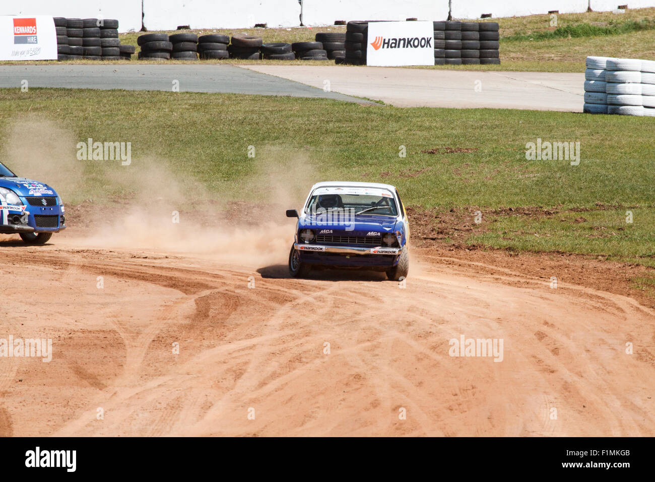Brisbane, Australia. 4th September, 2015. Day 1 of the inaugural round of the new Sidchrome Extreme Rallycross Championship Series being held at Lakeside Park, Brisbane, the capital city of Queensland, Australia, on 4th and 5th September 2015 Credit:  John Quixley/Alamy Live News Stock Photo