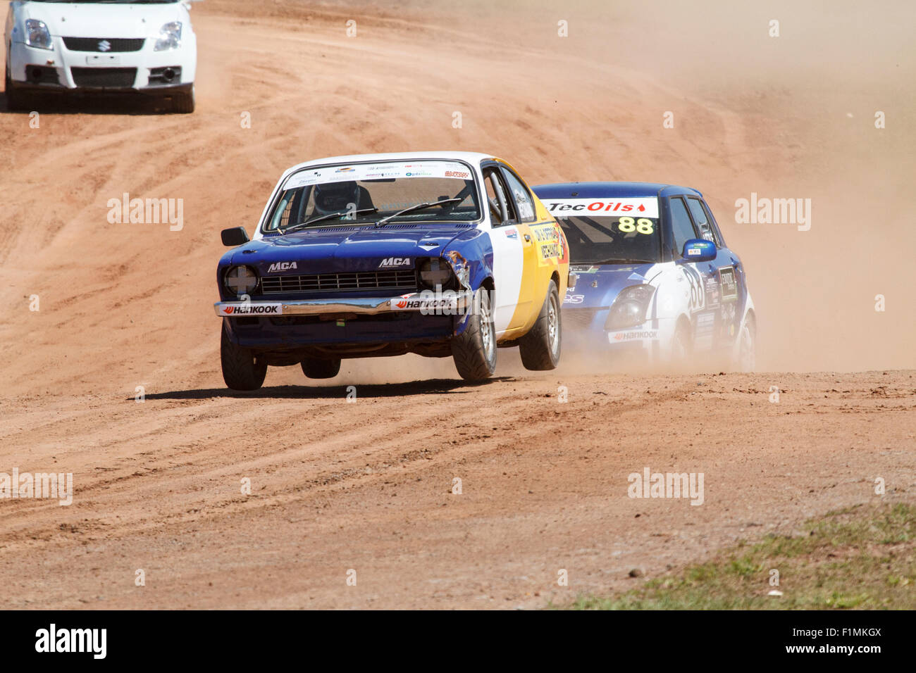 Brisbane, Australia. 4th September, 2015. Day 1 of the inaugural round of the new Sidchrome Extreme Rallycross Championship Series being held at Lakeside Park, Brisbane, the capital city of Queensland, Australia, on 4th and 5th September 2015 Credit:  John Quixley/Alamy Live News Stock Photo