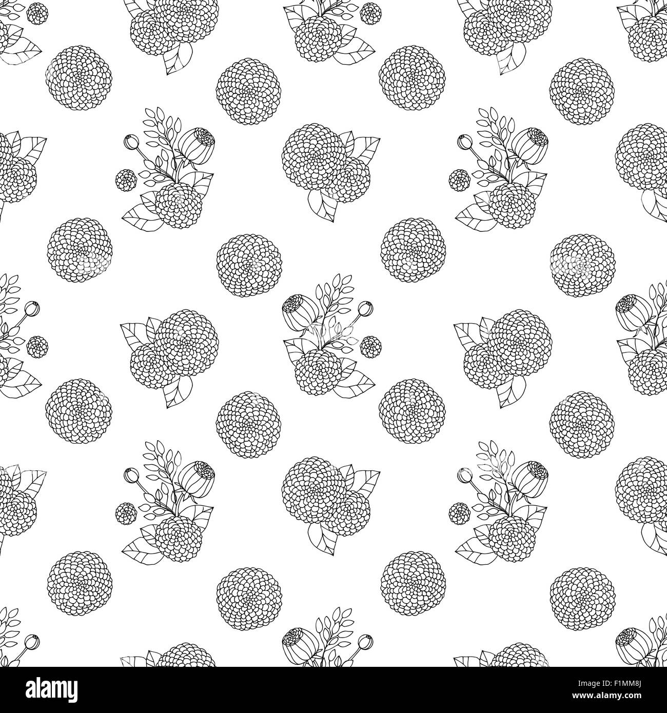 Seamless texture with asters Stock Vector Image & Art - Alamy