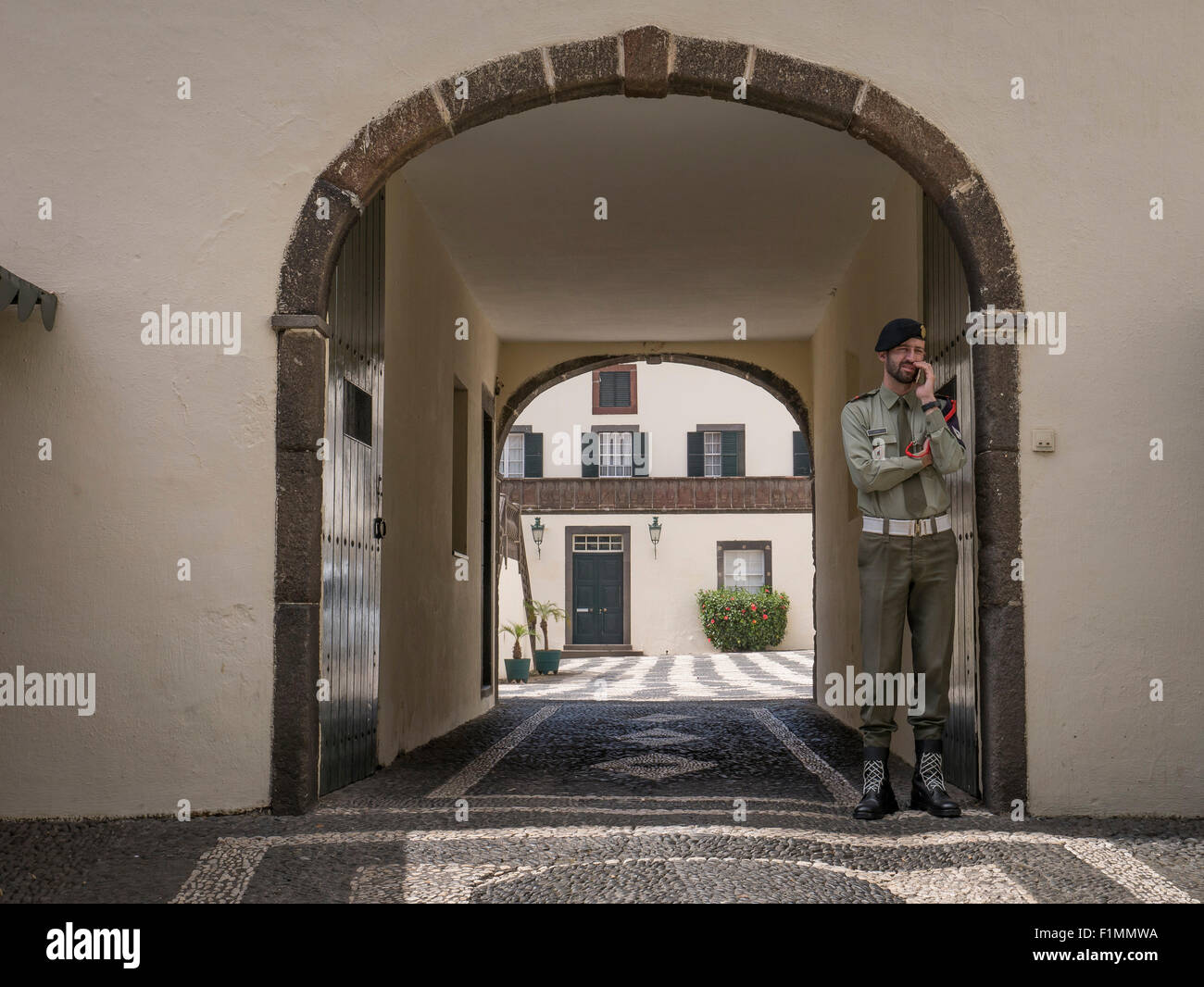 Funchal, Madeira, Portugal, Palacio de Sao Lourenco Stock Photo