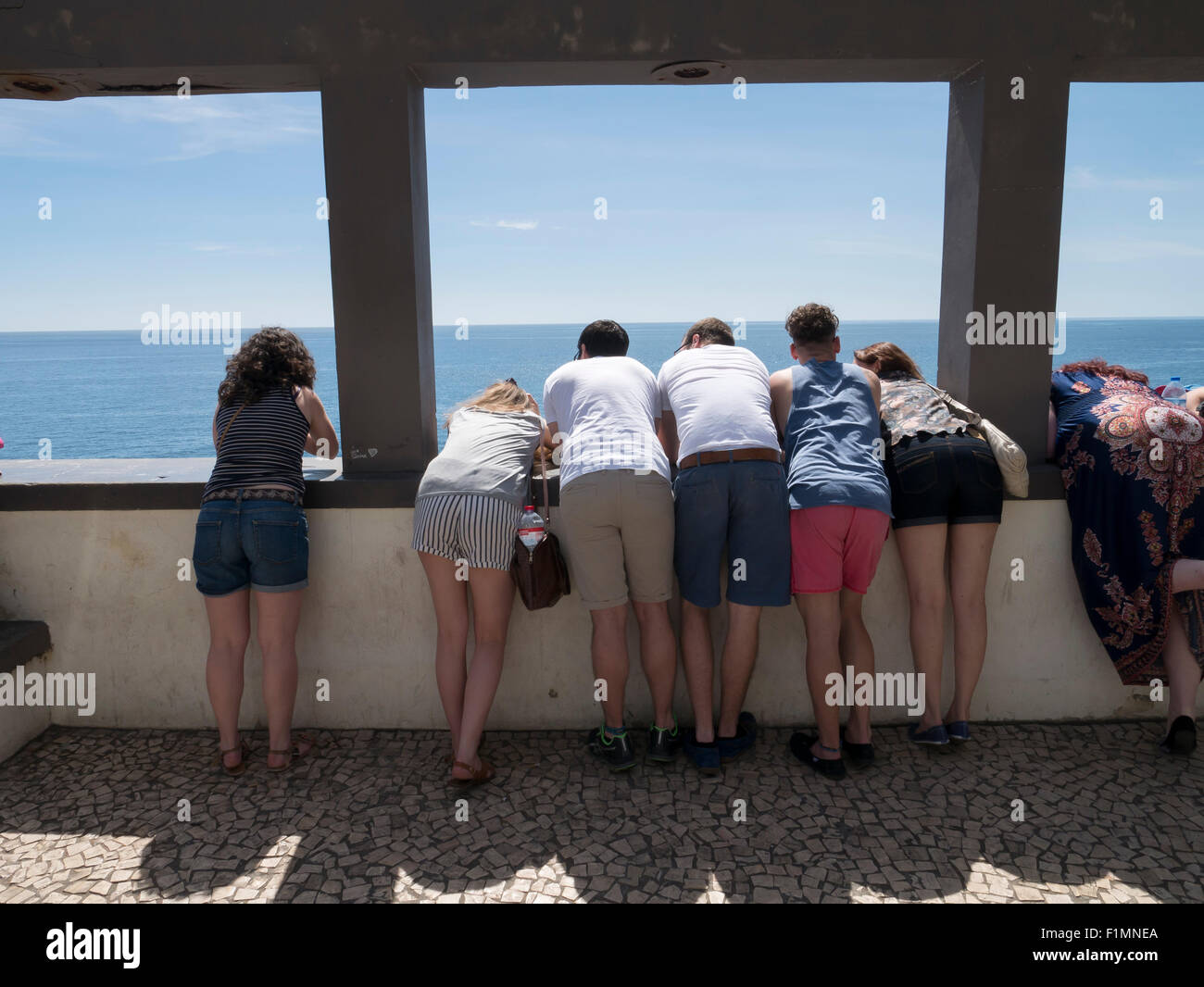 Young People, The Old Lido, Old Town, Funchal, Madeira, Portugal Stock Photo