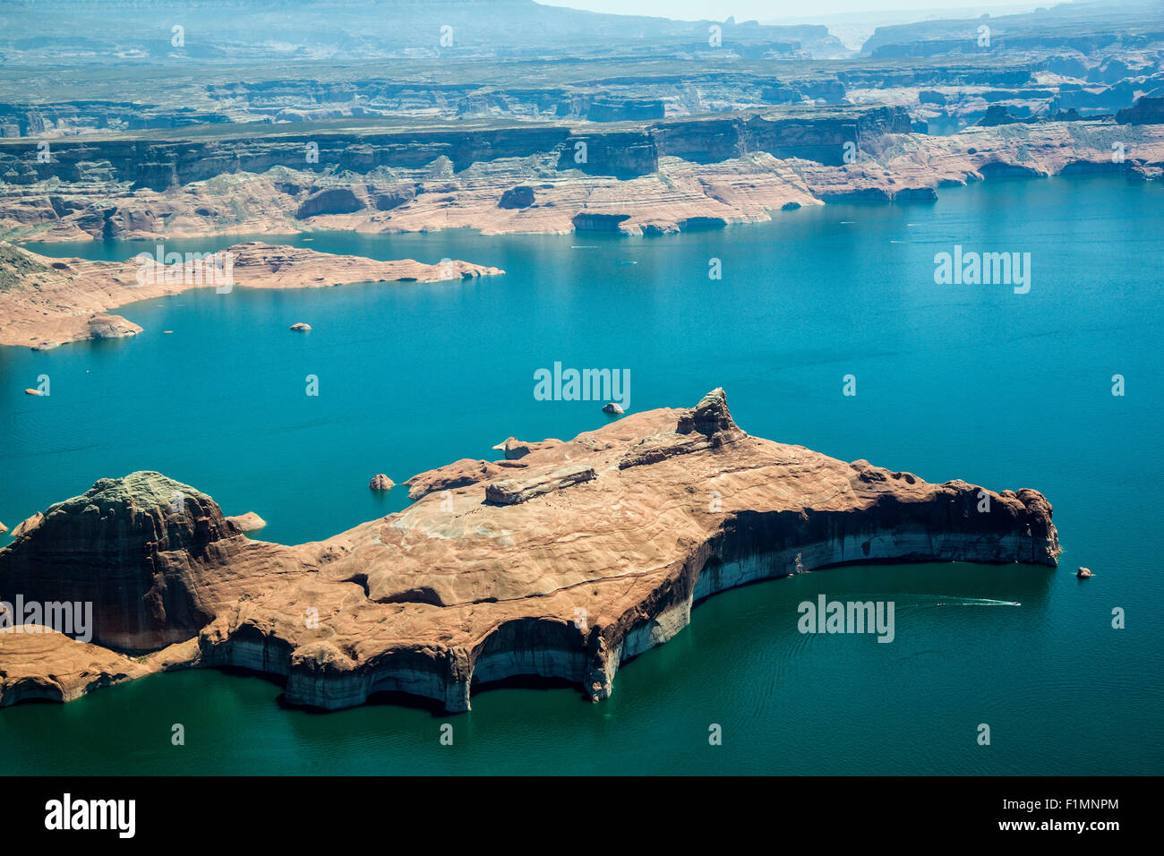 Aerial Photo, Lake Powell, Utah and Arizona Stock Photo Alamy