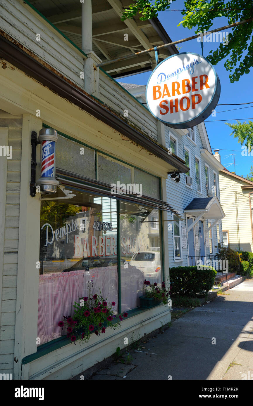 Small shops and stores in Stroudsberg, Pennsylvania Stock Photo