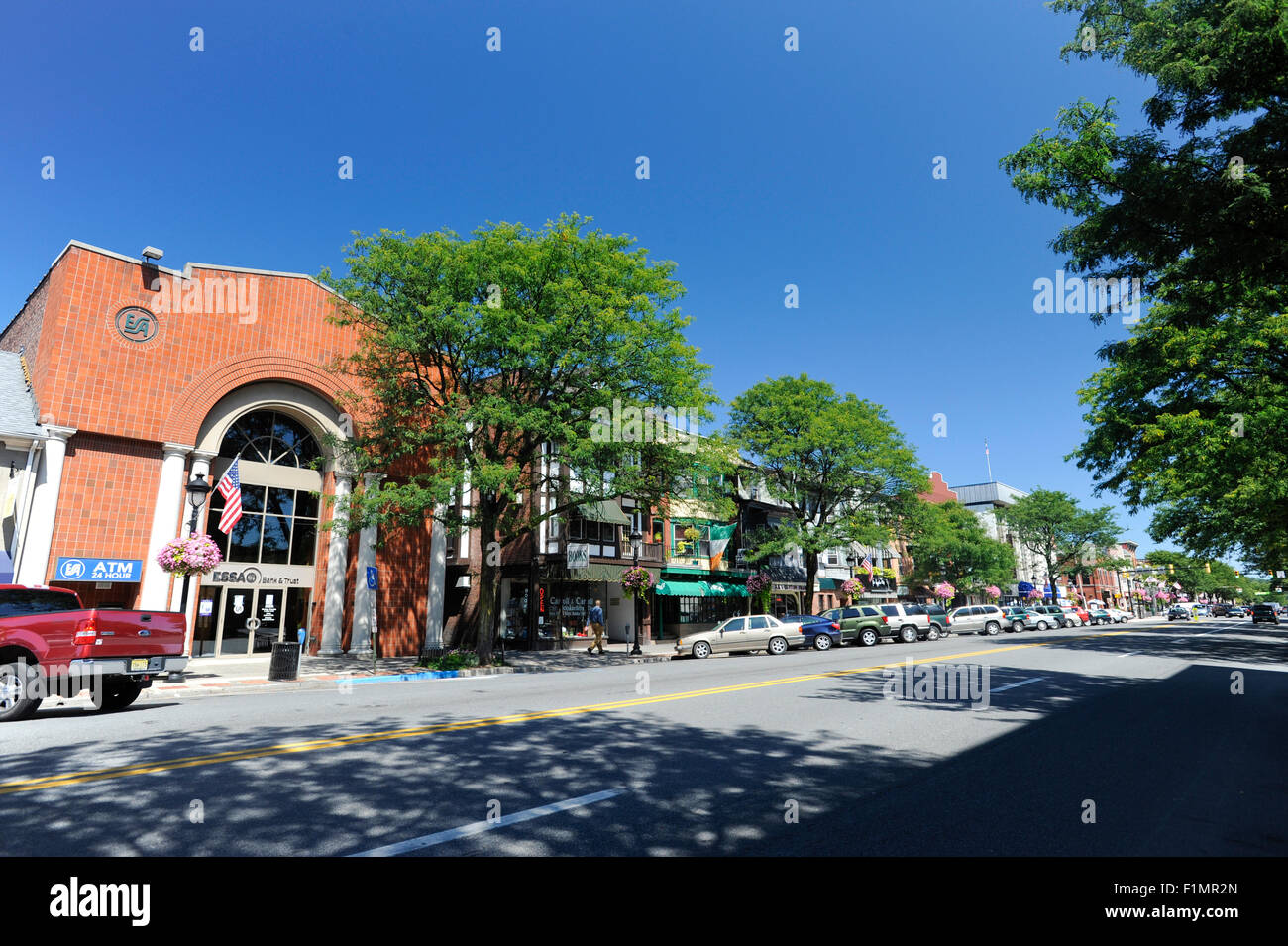 Small shops and stores in East Stroudsberg, Pennsylvania Stock Photo