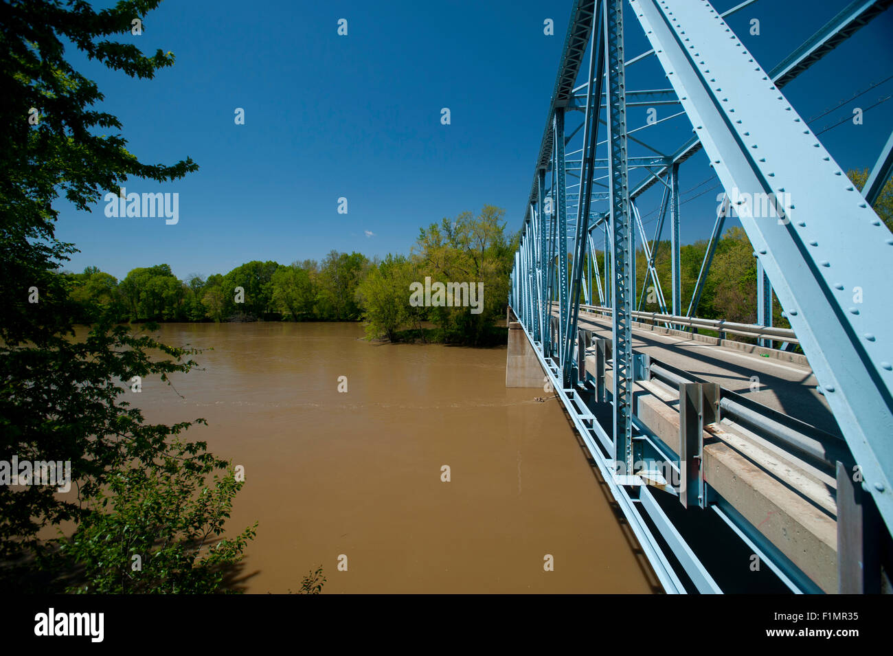 Bridge over the Wabash River near Prophetstown State Park in Indiana