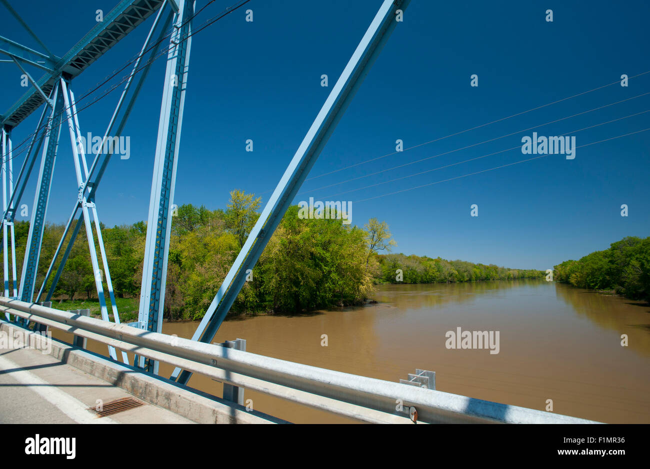Bridge over the Wabash River near Prophetstown State Park in Indiana