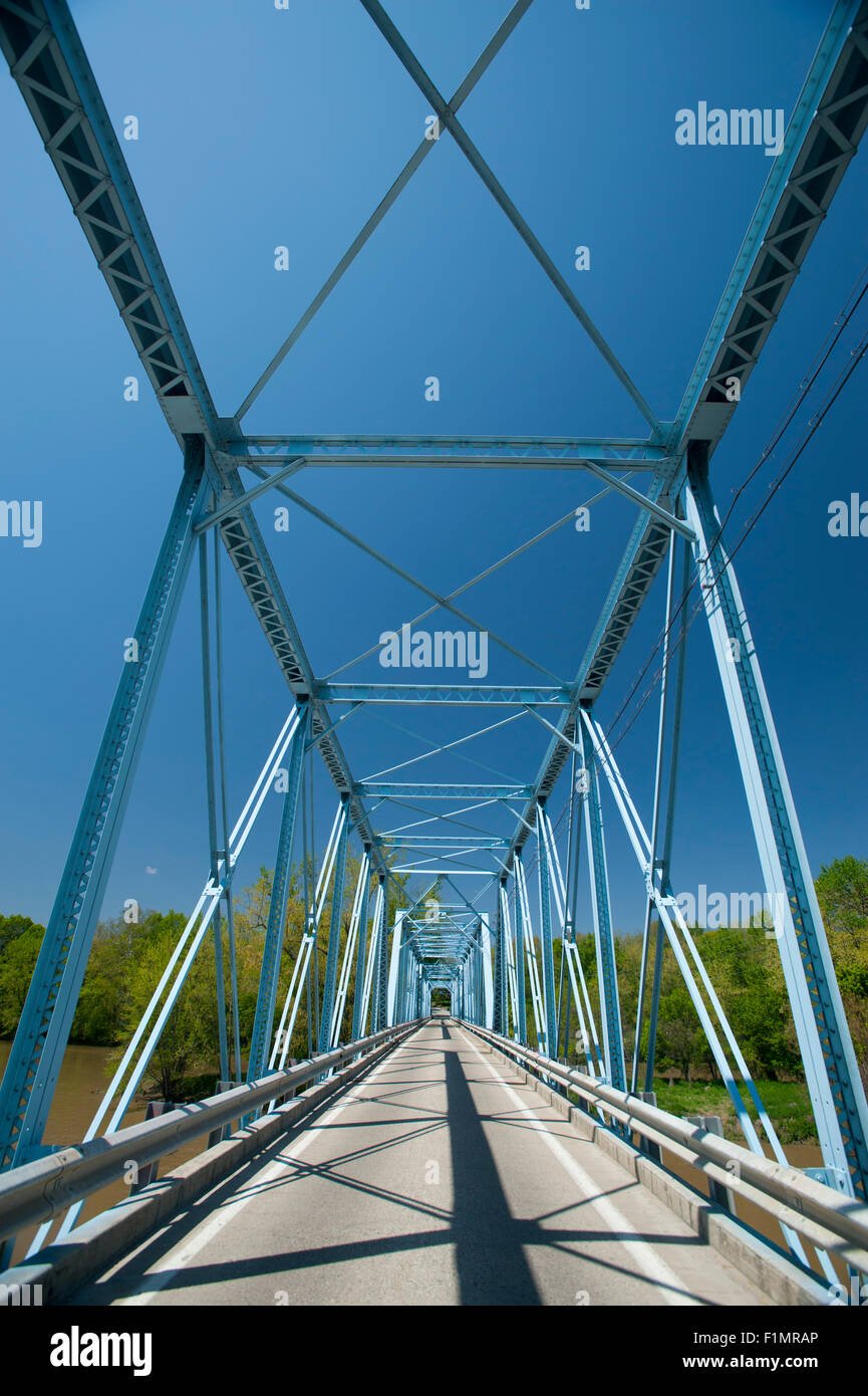 Bridge over the Wabash River near Prophetstown State Park in Indiana
