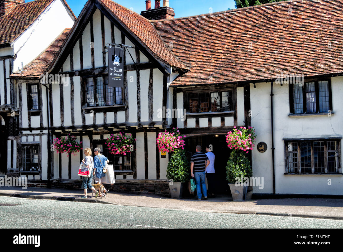 The Swan Hotel and Spa, High Street, Lavenham, Suffolk, UK Stock Photo