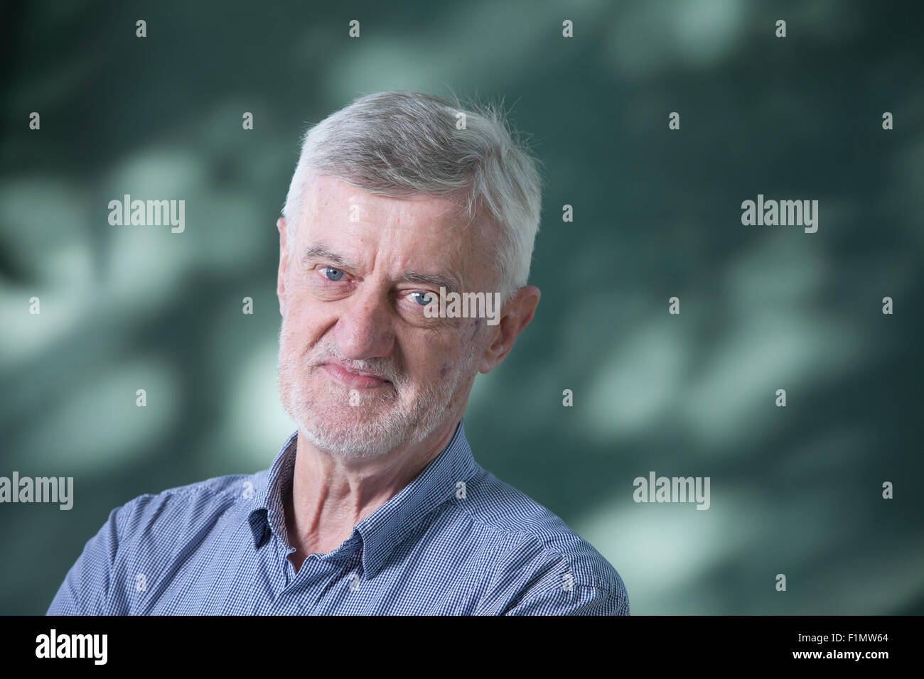 Bernard O'Donoghue, the contemporary Irish poet and academic, at the Edinburgh International Book Festival 2015. Edinburgh, Scotland. 17th August 2015 Stock Photo