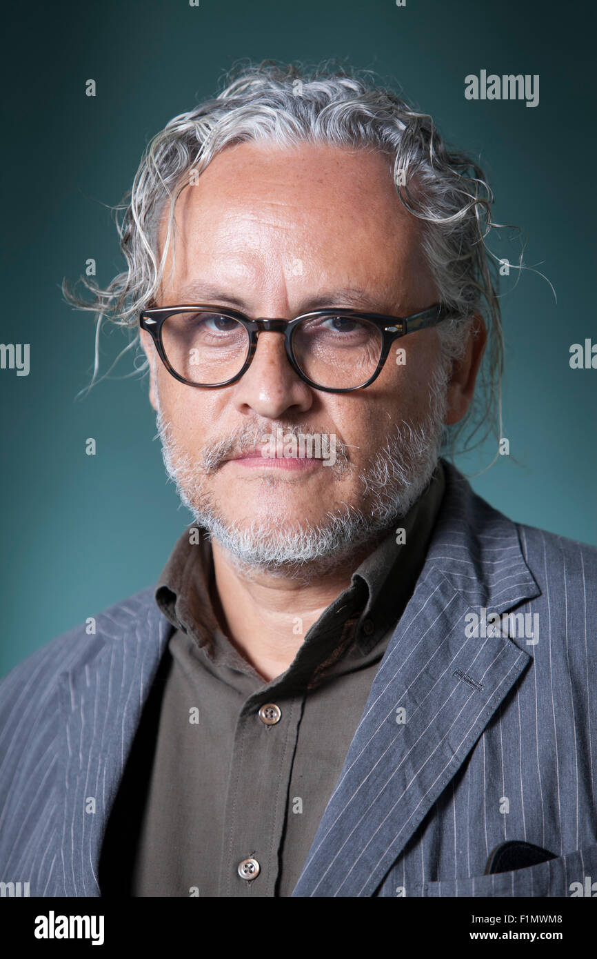 Gabriel Orozco, the Mexican artist, at the Edinburgh International Book Festival 2015. Edinburgh, Scotland. 17th August 2015 Stock Photo