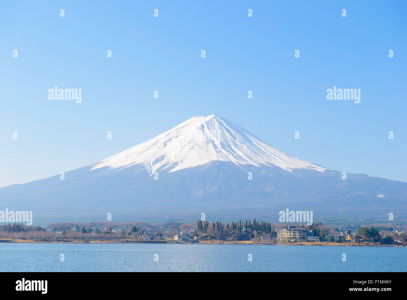 Mt.Fuji and Kawaguchiko Stock Photo