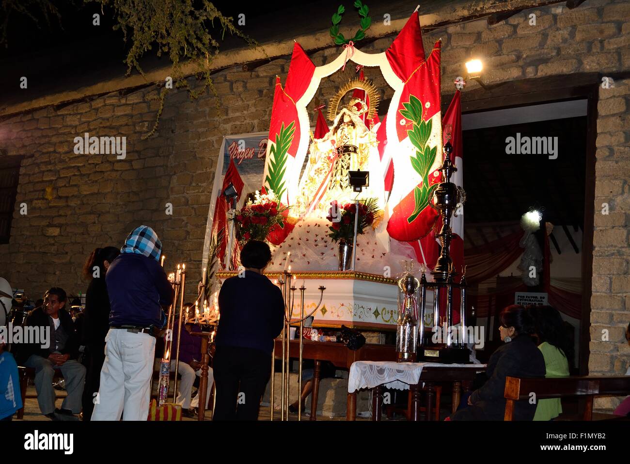Fiesta de la Virgen de las Mercedes - San Lucas de Colan church - in ...