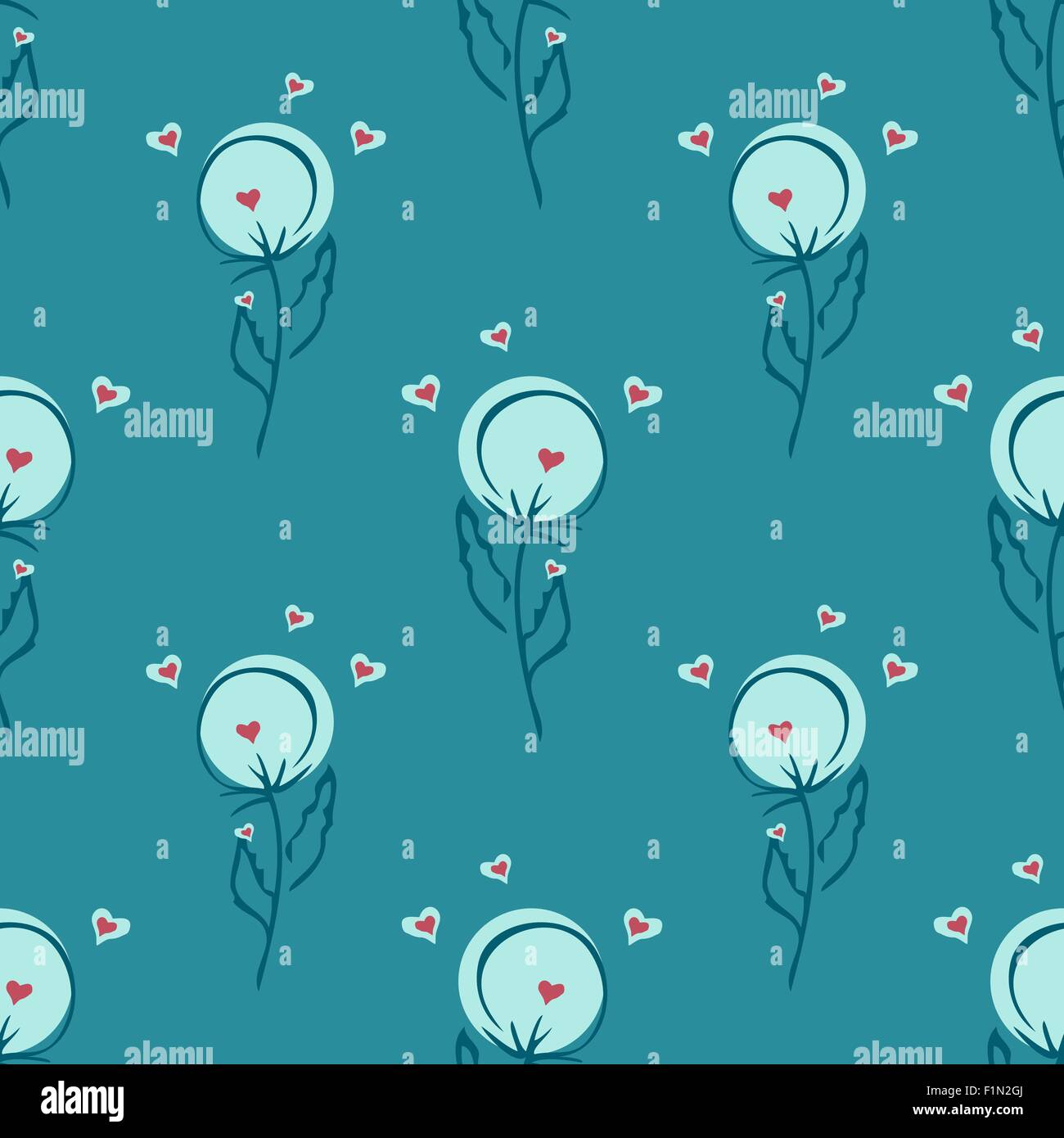 seamless pattern with dandelion Stock Vector Image & Art - Alamy